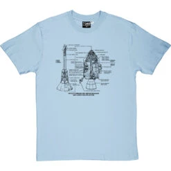 Apollo Command And Service Module Diagrams T-Shirt