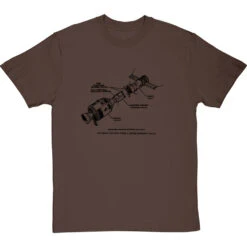 Apollo-Soyuz Docking Diagram T-Shirt -ThinkWear Collective Sales apollo soyuz diagram tshirt 1 hazelnuttshirt