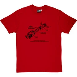 Apollo-Soyuz Docking Diagram T-Shirt -ThinkWear Collective Sales apollo soyuz diagram tshirt 1 redtshirt