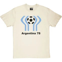 Argentina 78 T-Shirt -ThinkWear Collective Sales argentina 78 tshirt 1 naturaltshirt