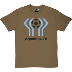 Argentina 78 T-Shirt -ThinkWear Collective Sales argentina 78 tshirt 1 olivetshirt