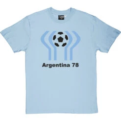 Argentina 78 T-Shirt -ThinkWear Collective Sales argentina 78 tshirt 1 skybluetshirt