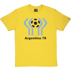 Argentina 78 T-Shirt -ThinkWear Collective Sales argentina 78 tshirt 1 yellowtshirt