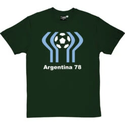 Argentina 78 T-Shirt -ThinkWear Collective Sales argentina 78 tshirt 2 bottlegreentshirt