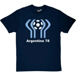 Argentina 78 T-Shirt -ThinkWear Collective Sales argentina 78 tshirt 2 navybluetshirt