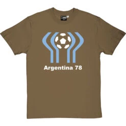Argentina 78 T-Shirt -ThinkWear Collective Sales argentina 78 tshirt 2 olivetshirt