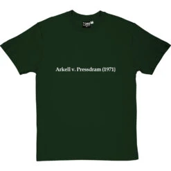 Arkell V. Pressdram (1971) T-Shirt -ThinkWear Collective Sales arkell v pressdram 1971 tshirt 2 bottlegreentshirt