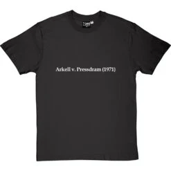 Arkell V. Pressdram (1971) T-Shirt -ThinkWear Collective Sales arkell v pressdram 1971 tshirt 2 charcoaltshirt