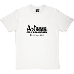 Art Is Never Finished T-Shirt -ThinkWear Collective Sales art is never finished tshirt 1 whitetshirt