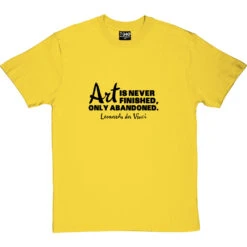Art Is Never Finished T-Shirt -ThinkWear Collective Sales art is never finished tshirt 1 yellowtshirt