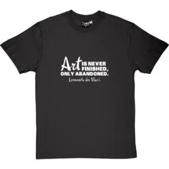 Art Is Never Finished T-Shirt -ThinkWear Collective Sales art is never finished tshirt 2 charcoaltshirt