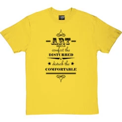 Art Should T-Shirt -ThinkWear Collective Sales art should tshirt 1 yellowtshirt
