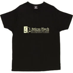 Atticus Finch: Attorney At Law T-Shirt -ThinkWear Collective Sales atticus finch tshirt 158 black mens v neck tshirt