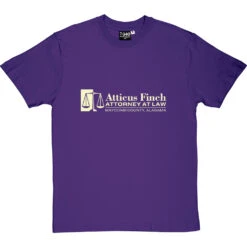 Atticus Finch: Attorney At Law T-Shirt -ThinkWear Collective Sales atticus finch tshirt 158 purpletshirt
