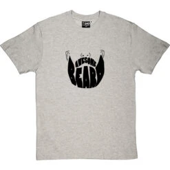 Awesome Beard T-Shirt -ThinkWear Collective Sales awesome beard tshirt 1 lightoxfordtshirt