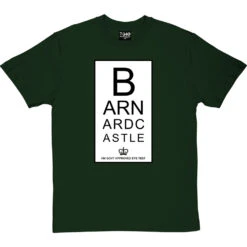 Barnard Castle Eye Test T-Shirt -ThinkWear Collective Sales barnard castle eye test tshirt bottlegreentshirt