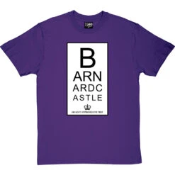 Barnard Castle Eye Test T-Shirt -ThinkWear Collective Sales barnard castle eye test tshirt purpletshirt