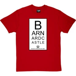 Barnard Castle Eye Test T-Shirt -ThinkWear Collective Sales barnard castle eye test tshirt redtshirt