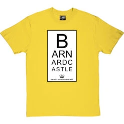 Barnard Castle Eye Test T-Shirt -ThinkWear Collective Sales barnard castle eye test tshirt yellowtshirt