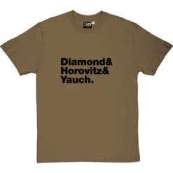 Beastie Boys Line-Up T-Shirt -ThinkWear Collective Sales beastie boys tshirt 1 olivetshirt