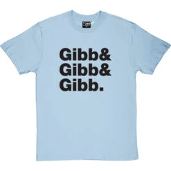 Bee Gees Line-Up T-Shirt -ThinkWear Collective Sales bee gees line up tshirt 1 skybluetshirt