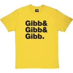 Bee Gees Line-Up T-Shirt -ThinkWear Collective Sales bee gees line up tshirt 1 yellowtshirt