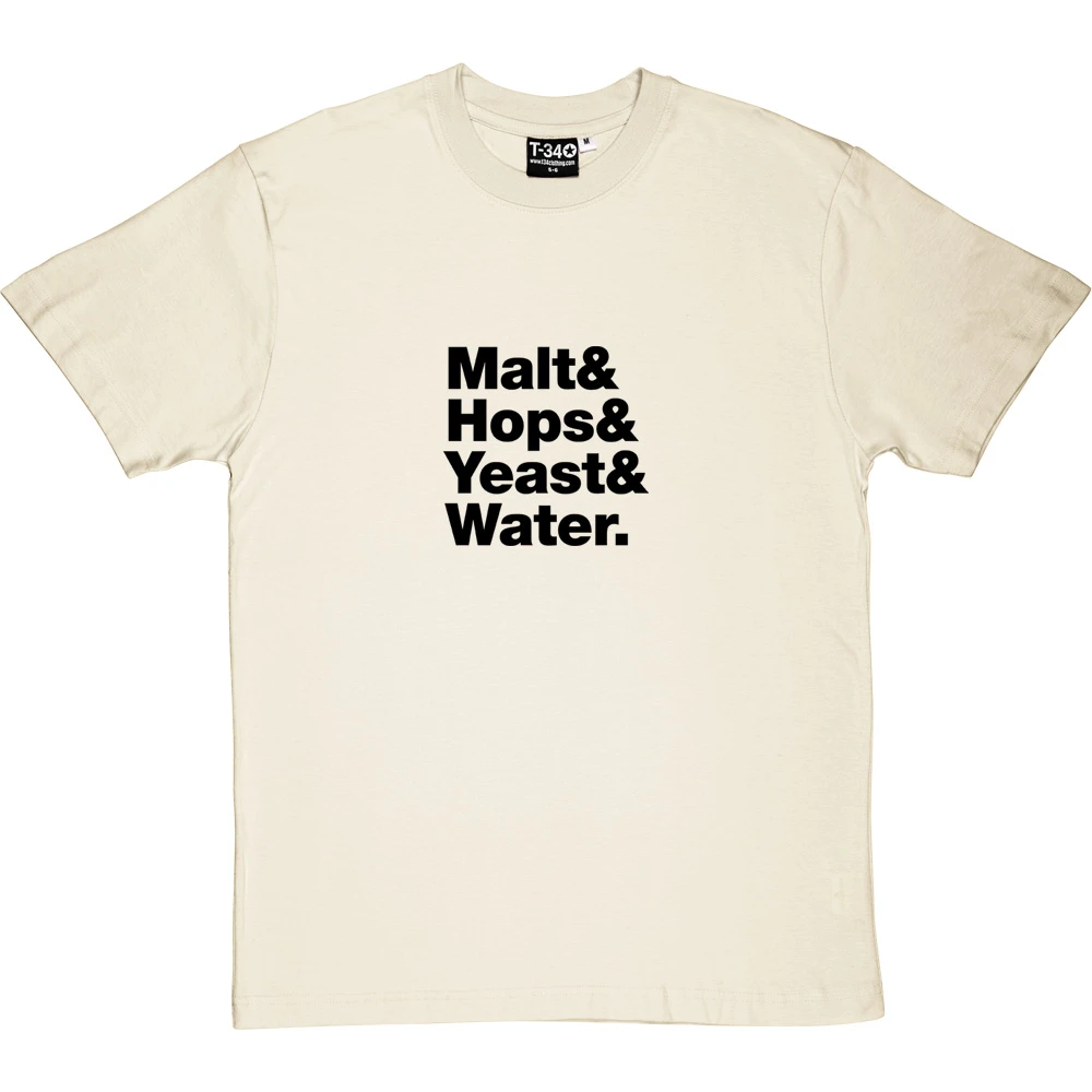 Beer Ingredients Line-Up T-Shirt 6 Beer Ingredients Line-Up T-Shirt - Image 6