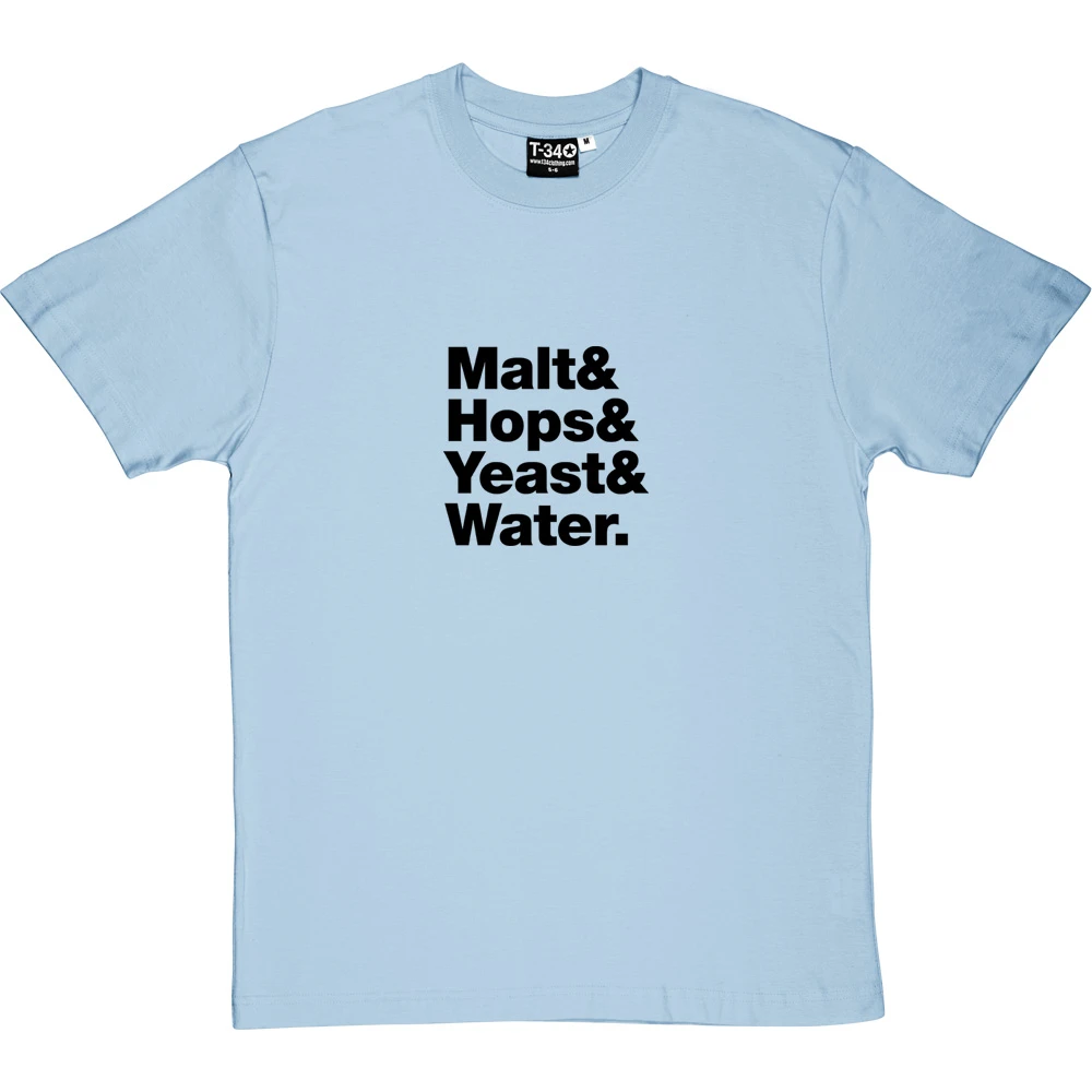 Beer Ingredients Line-Up T-Shirt 14 Beer Ingredients Line-Up T-Shirt - Image 14