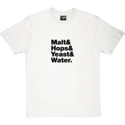 Beer Ingredients Line-Up T-Shirt 36 Beer Ingredients Line-Up T-Shirt -ThinkWear Collective Sales beer ingredient line up tshirt 1 whitetshirt