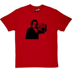 Beethoven Ghetto Blaster T-Shirt -ThinkWear Collective Sales beethoven boombox tshirt redtshirt