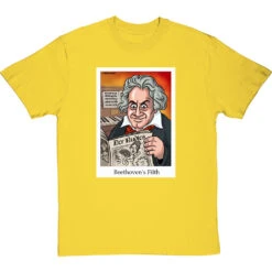 Beethoven's Filth T-Shirt -ThinkWear Collective Sales beethovens filth tshirt yellowtshirt