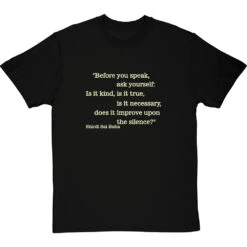 Before You Speak T-Shirt -ThinkWear Collective Sales before you speak tshirt 158 blacktshirt