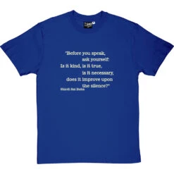 Before You Speak T-Shirt -ThinkWear Collective Sales before you speak tshirt 158 royalbluetshirt