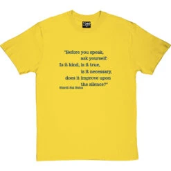 Before You Speak T-Shirt -ThinkWear Collective Sales before you speak tshirt 7 yellowtshirt