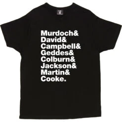 Belle & Sebastian Line-Up T-Shirt -ThinkWear Collective Sales belle and sebastian line up tshirt 2 black mens v neck tshirt