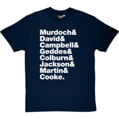Belle & Sebastian Line-Up T-Shirt -ThinkWear Collective Sales belle and sebastian line up tshirt 2 navybluetshirt
