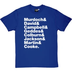 Belle & Sebastian Line-Up T-Shirt -ThinkWear Collective Sales belle and sebastian line up tshirt 2 royalbluetshirt