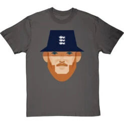 Ben Stokes By Stanley Chow T-Shirt -ThinkWear Collective Sales ben stokes by stanley chow tshirt charcoaltshirt