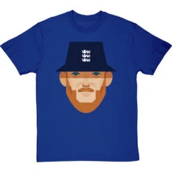 Ben Stokes By Stanley Chow T-Shirt -ThinkWear Collective Sales ben stokes by stanley chow tshirt royalbluetshirt