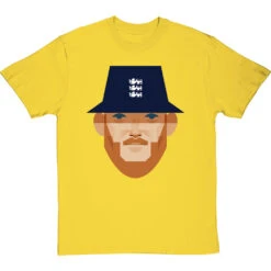 Ben Stokes By Stanley Chow T-Shirt -ThinkWear Collective Sales ben stokes by stanley chow tshirt yellowtshirt