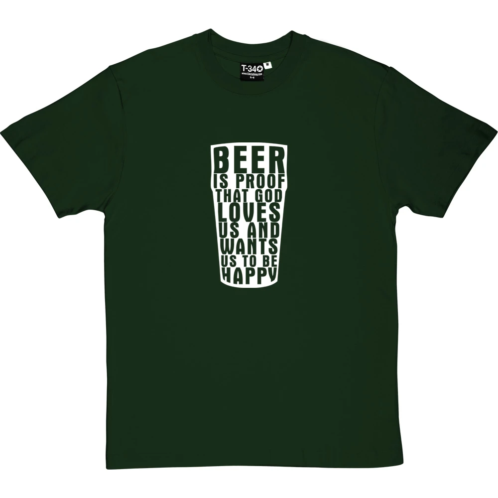 Benjamin Franklin "Beer" Quote T-Shirt 3 Benjamin Franklin "Beer" Quote T-Shirt - Image 3