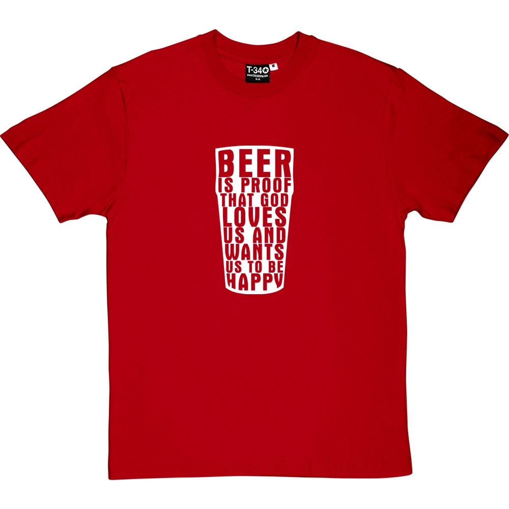 Benjamin Franklin "Beer" Quote T-Shirt 2 Benjamin Franklin "Beer" Quote T-Shirt - Image 2