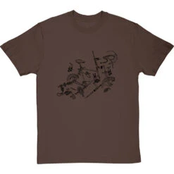 Bicycle Exploded Diagram T-Shirt -ThinkWear Collective Sales bicycle exploded diagram tshirt 1 hazelnuttshirt