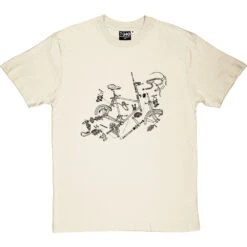 Bicycle Exploded Diagram T-Shirt -ThinkWear Collective Sales bicycle exploded diagram tshirt 1 naturaltshirt