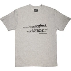 Geoffrey Boycott "Nobody's Perfect" Quote T-Shirt -ThinkWear Collective Sales boycott nobodys perfect tshirt 1 lightoxfordtshirt