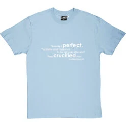 Geoffrey Boycott "Nobody's Perfect" Quote T-Shirt -ThinkWear Collective Sales boycott nobodys perfect tshirt 2 skybluetshirt