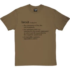 Brexit Definition T-Shirt -ThinkWear Collective Sales brexit definition tshirt 1 olivetshirt