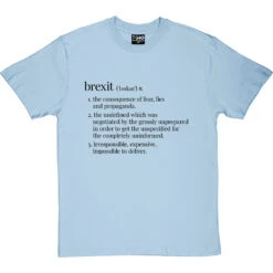 Brexit Definition T-Shirt -ThinkWear Collective Sales brexit definition tshirt 1 skybluetshirt