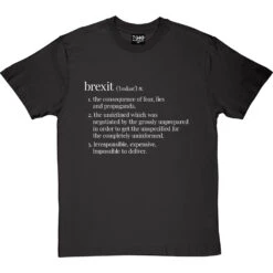 Brexit Definition T-Shirt -ThinkWear Collective Sales brexit definition tshirt 2 charcoaltshirt