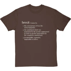 Brexit Definition T-Shirt -ThinkWear Collective Sales brexit definition tshirt 2 hazelnuttshirt